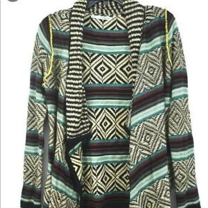 Maurice multi colored open cardigan